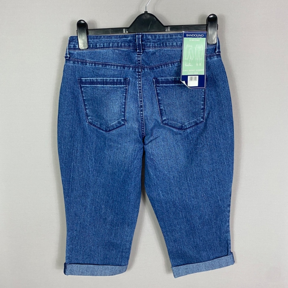 Bandolino Simone Curvy Skinny Skimmer Capri Cuff Hem In Hyde Size 6 - Picture 4 of 11